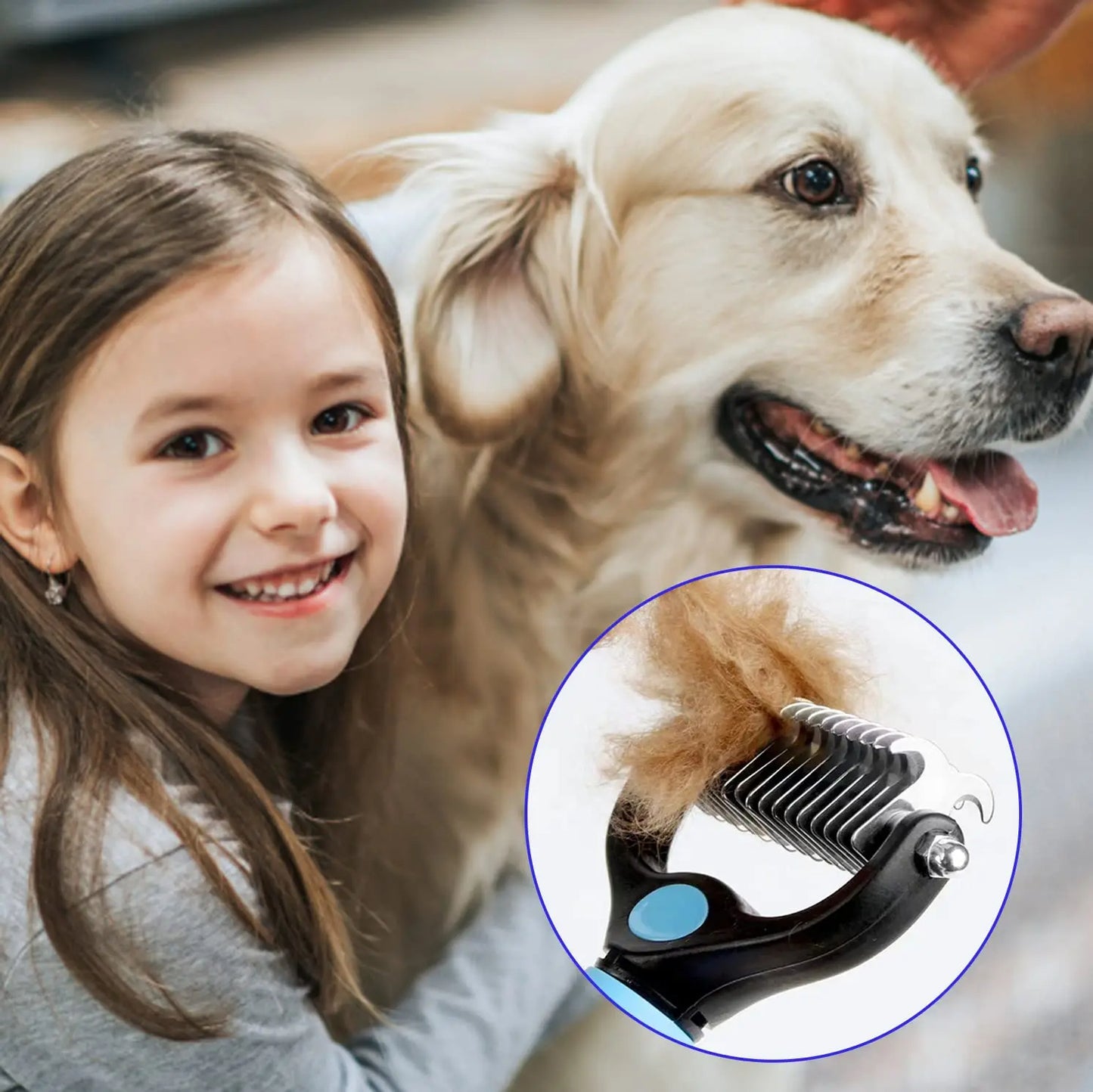 FurrFact Pet Comb - Pet Knot Comb