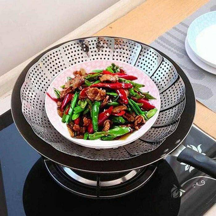 Steel Adjustable Vegetable Steamer