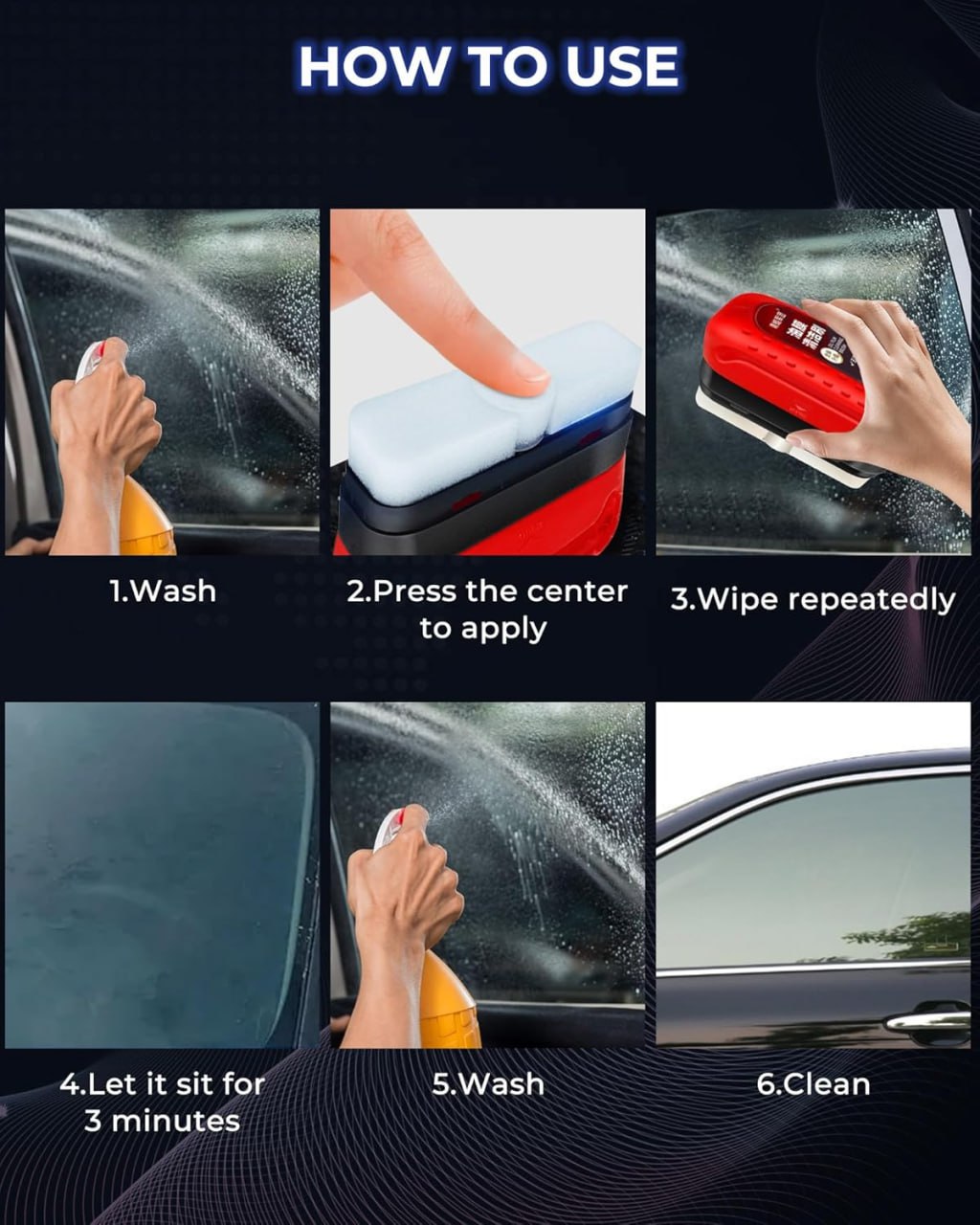 Car Glass oil cleaner