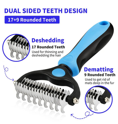 FurrFact Pet Comb - Pet Knot Comb