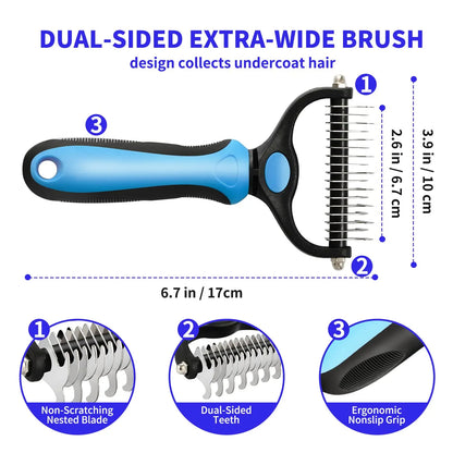 FurrFact Pet Comb - Pet Knot Comb