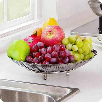 Steel Adjustable Vegetable Steamer